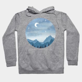 Watercolor mountains Hoodie